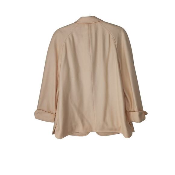 Vintage Escada Jacket Blazer Apricot Cashmere Silk Blend Button Front Size 42 - Picture 3 of 16